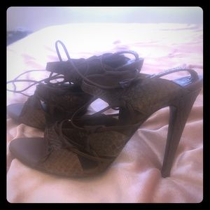 Bottega Veneta Snakeskin Sandals